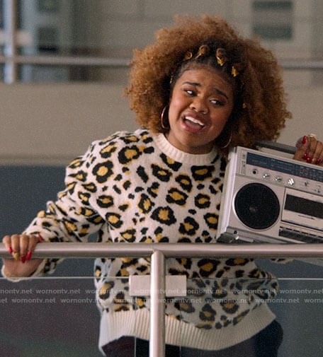 Krystal's leopard print sweater on High School Musical The Musical The Series
