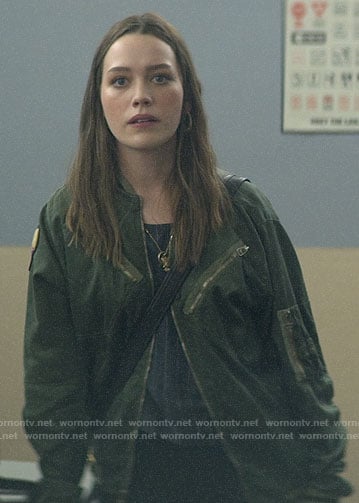 Love's green bomber jacket on You