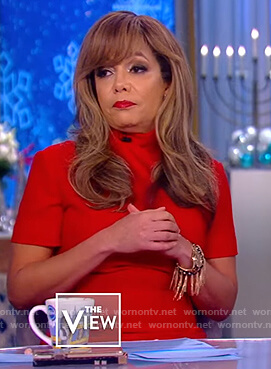 Sunny's red midi dress on The View
