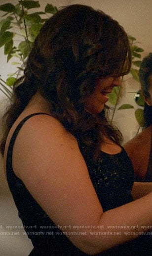Sara's Christmas party dress on All Rise