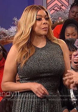 Wendy's metallic top and skirt on The Wendy Williams Show