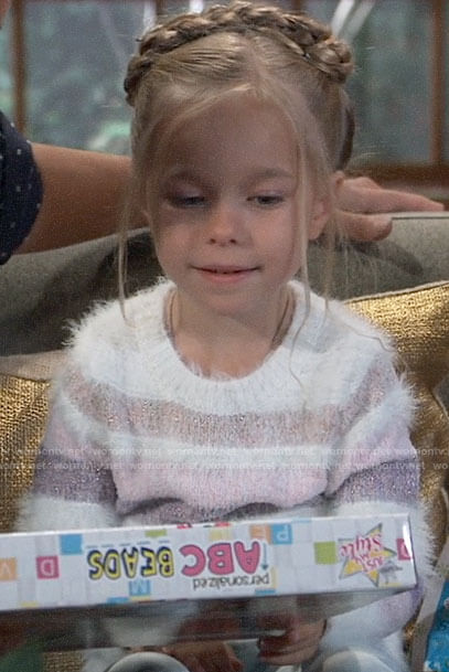 Violet's striped sweater on General Hospital
