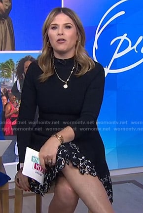 Jenna's black lace hem dress on Today