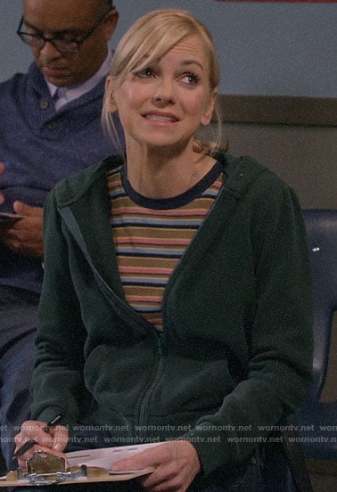 Christy's striped tee on Mom