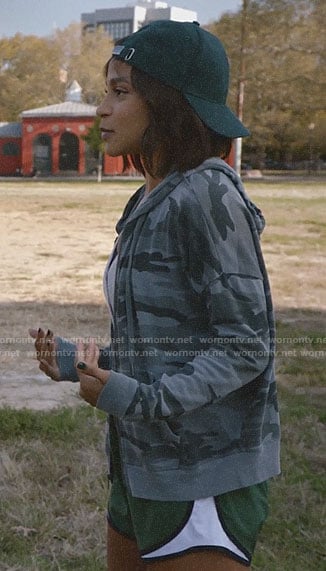 Edie's camo hoodie on Almost Family