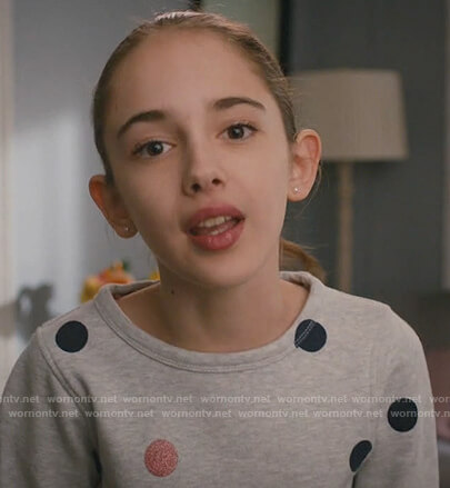Anna's gray sweater on American Housewife