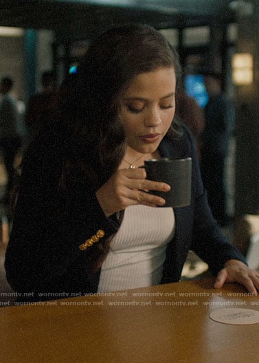 Maggie's navy blazer on Charmed