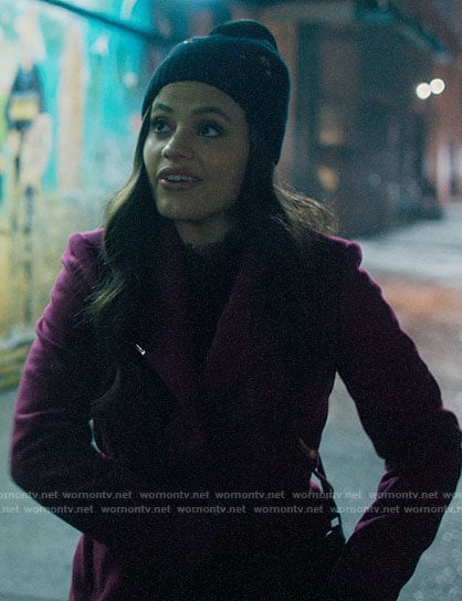 Maggie's pink wrap coat on Charmed