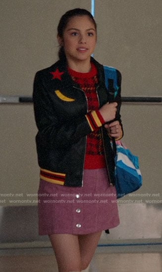 Nini's star and moon patch jacket on High School Musical The Musical The Series