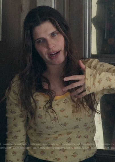 Rio's yellow floral top on Bless This Mess