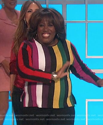 Sheryl's striped sweater on The Talk