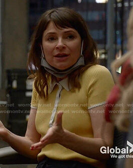 Taylor's yellow polo top on Bull