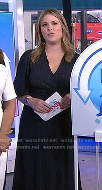 Jenna's pinstripe wrap dress on Today