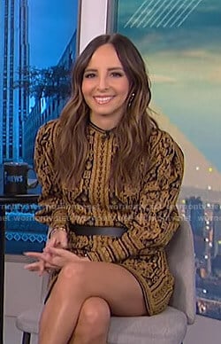 Lilliana's printed knit mini dress on E! News
