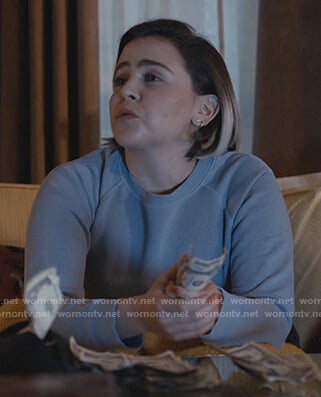 Annie's blue sweatshirt on Good Girls