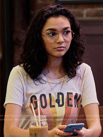Ashley's GOLDEN graphic tee on The Expanding Universe of Ashley Garcia