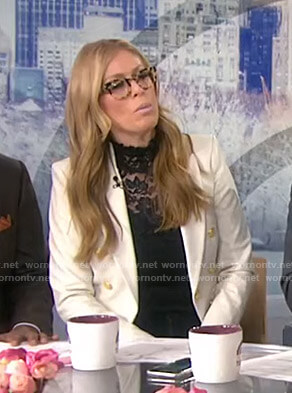 Jill's white leather blazer on Today
