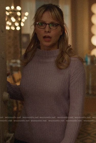 Kara's purple sweater on Supergirl