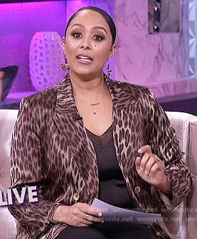 Tamera's leopard blazer on The Real