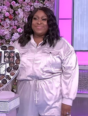 Loni's silver jumpsuit on The Real