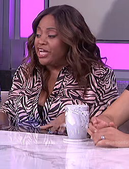 Sherri's animal print shirtdress on The Real