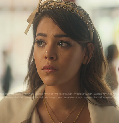 Lu's crystal embellished headband on Elite