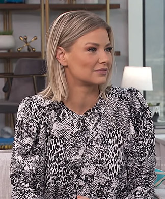 Ariana Madix's animal print mini dress on E! News Daily Pop