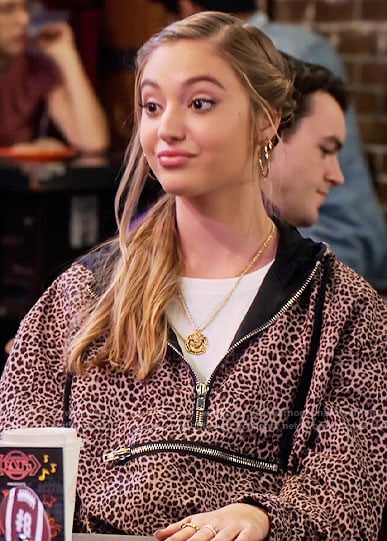 Brooke's leopard print hoodie on The Expanding Universe of Ashley Garcia