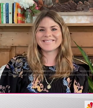 Jenna's black embroidered dress on Today