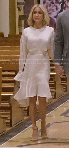 Kristin's white dress with cutouts in Italy on Very Cavallari