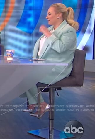 Meghan's mint blazer and pants on The View