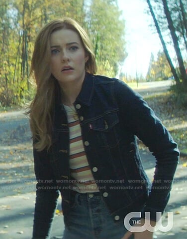 Nancy's denim jacket on Nancy Drew