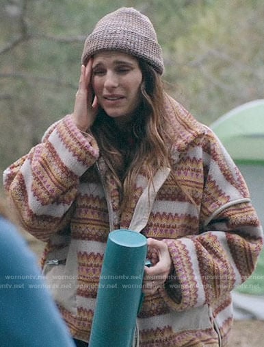 Rio's fair isle fleece jacket on Bless This Mess
