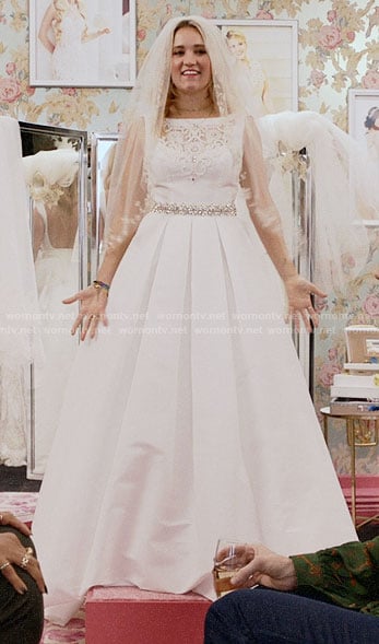 Roxy's second wedding dress on Almost Family