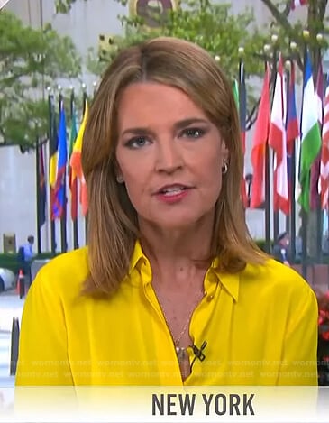 Savannah's yellow blouse on Today
