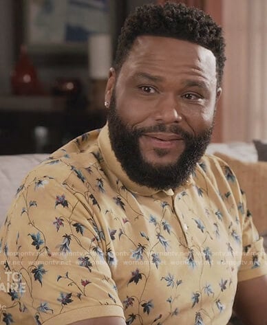 Andre's yellow floral polo on Black-ish