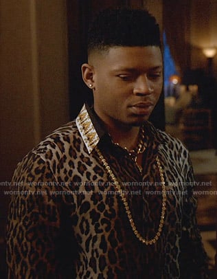 Hakeem's leopard print shirt on Empire