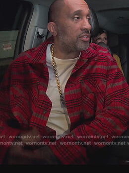 Kenya's red plaid shirt on BlackAF