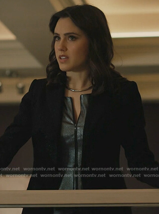 Abigael's metallic blazer on Charmed
