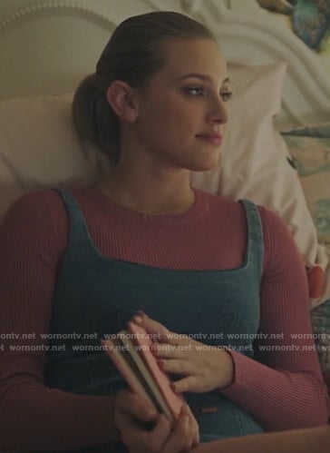 Betty's denim sleeveless mini dress on Riverdale