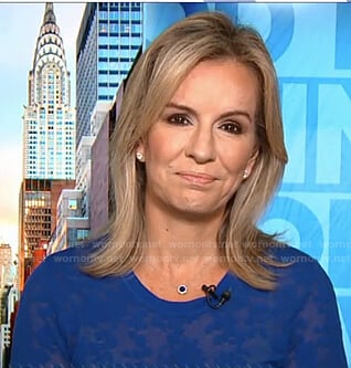 Dr. Jennifer Ashton's blue sheer sweater on Good Morning America