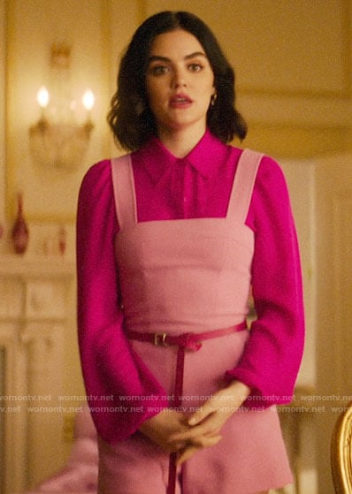 Katy's pink romper on Katy Keene