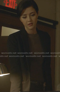 Lisbeth's black blazer on Nancy Drew