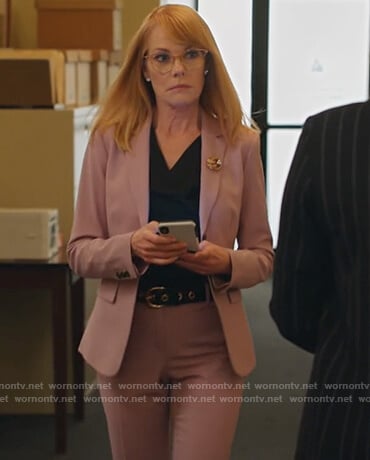 Lisa's pink blazer and pants on All Rise