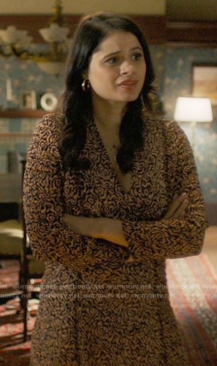 Mel's marbled print dress on Charmed