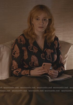 Beth's tiger print pajamas on Good Girls