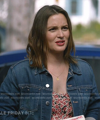 Angie's denim jacket on Single Parents