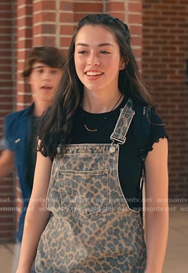 Annie's leopard print pinafore dress on Sweet Magnolias
