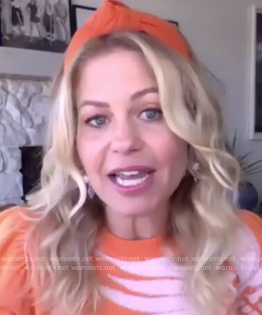 Candace Cameron's red knotted head band on The Talk