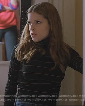 Darby's black stripe turtleneck sweater on Love Life